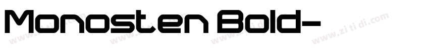 Monosten Bold字体转换
